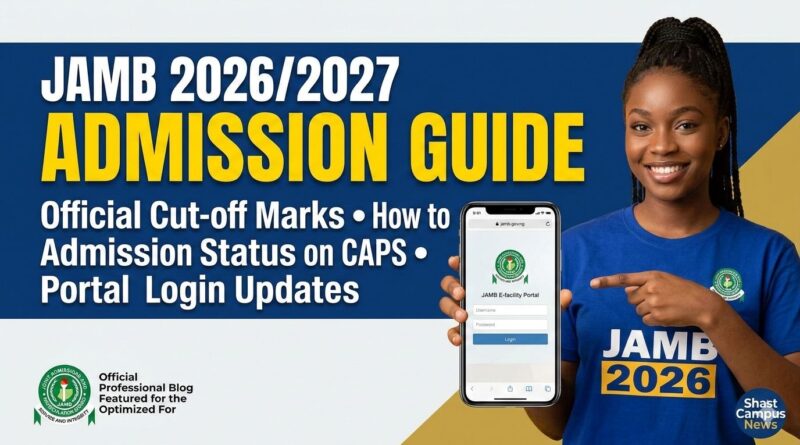 JAMB 2026/2027 Admission Guide: Cut-off Marks, Portal Login, and How to Check Admission Status