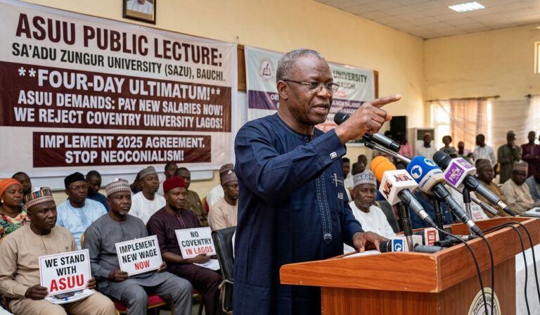 **ASUU Gives FG 4-Day Ultimatum on New Lecturer Salaries, Rejects Coventry University Campus**