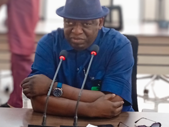 FUOYE VC Professor Joshua Ogunwole inaugurates Building Standards Committee after ceiling collapse in Senate Chamber. Strict new rules to end substandard construction across campus — April 3, 2026.