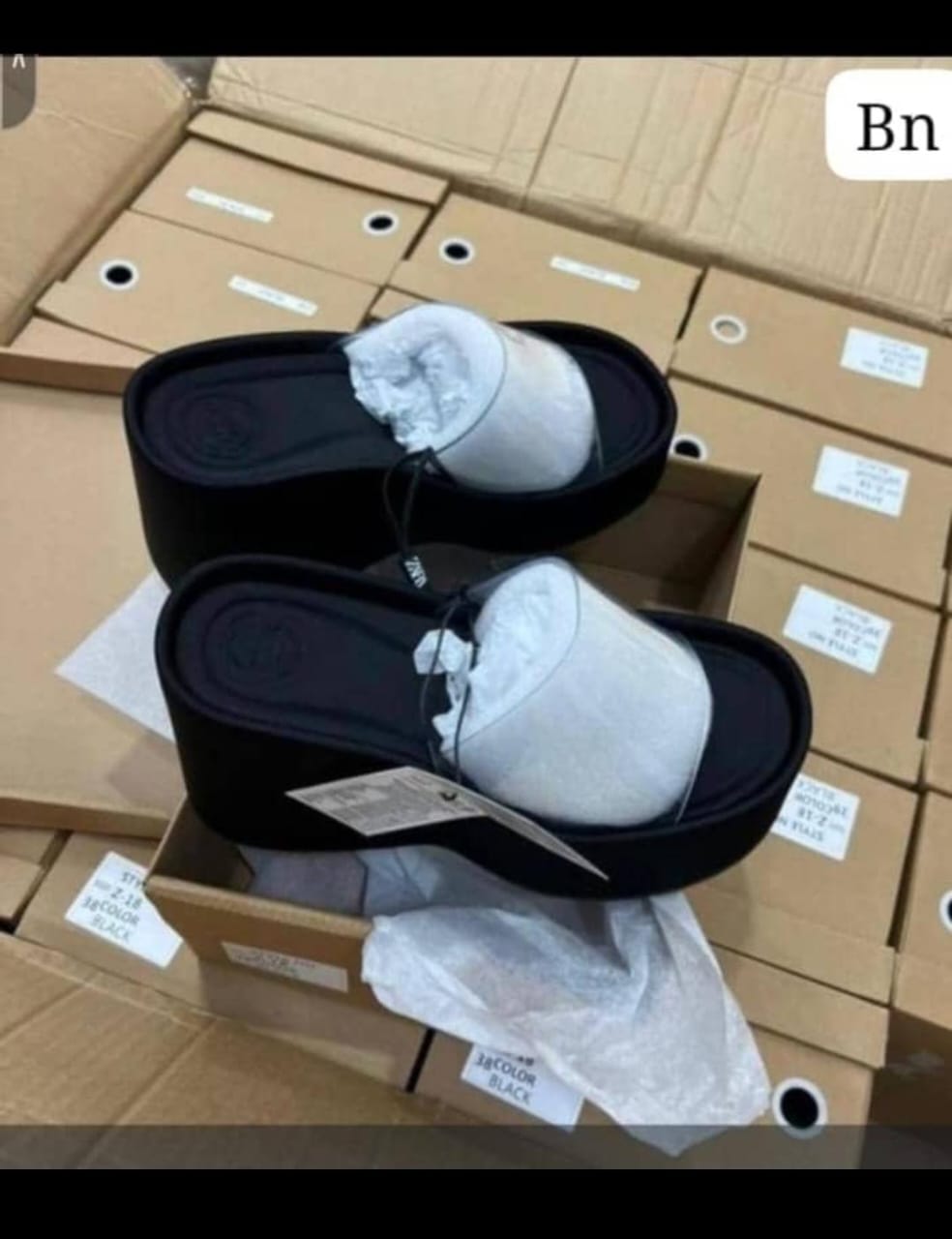 Platform Slide Sandals