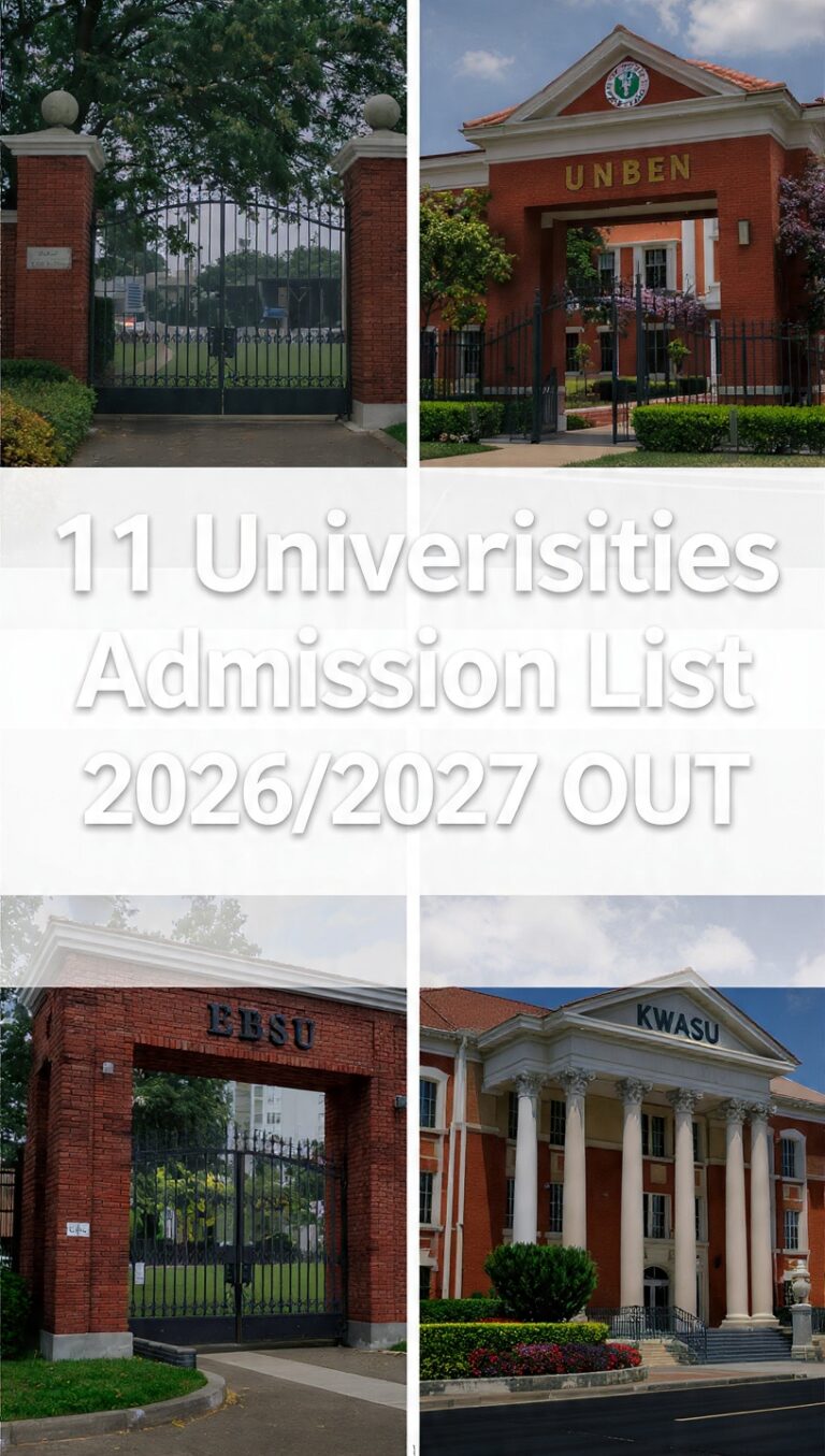 11 Universities That Have Released 2026/2027 Admission List