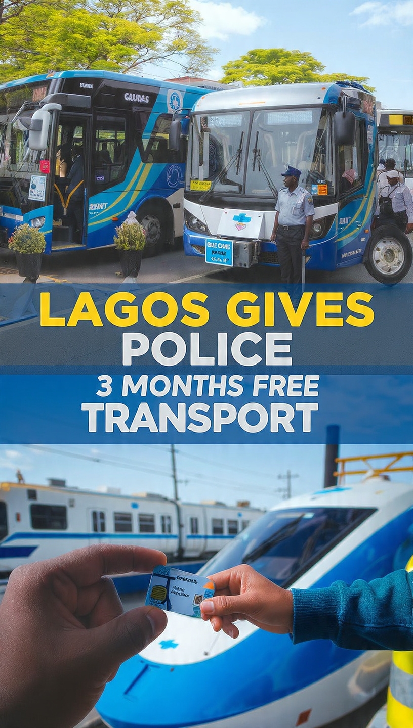 Lagos Govt Gives Police Officers 3 Months Free Transport on BRT, Train, and Boats