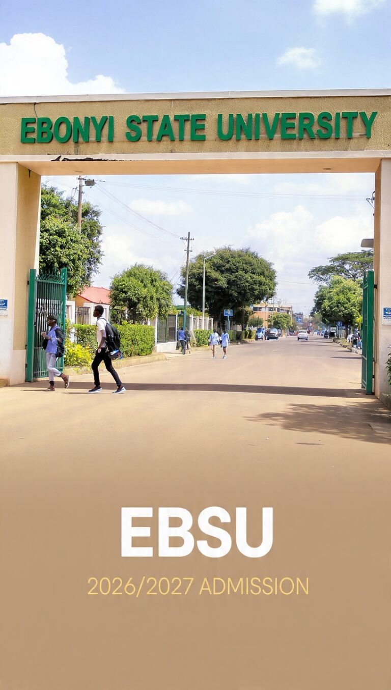 EBSU 2026/2027 Admission: Process, Cut-off Mark, and How To Check Your Status