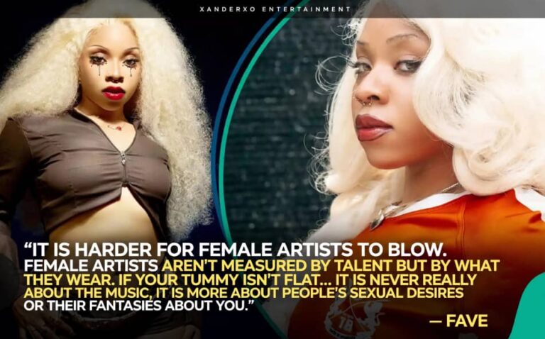 FAVE SPEAKS ON DOUBLE STANDARDS FACING FEMALE ARTISTS IN THE MUSIC INDUSTRY
