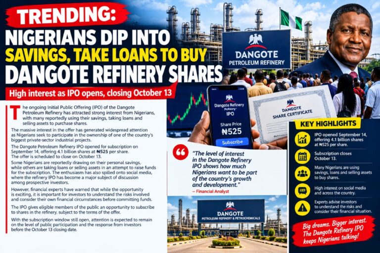 Nigerians Dip Into Savings, Take Loans to Buy Dangote Refinery Shares