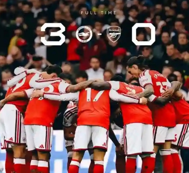 BRIGHTON 3-0 ARSENAL: GUNNERS SUFFER HEAVY DEFEAT AS PERFECT START COMES TO AN END