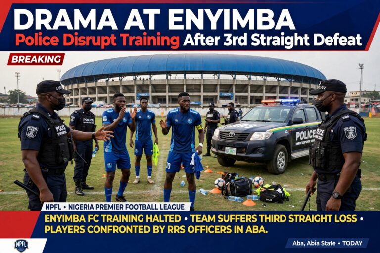 Drama at Enyimba as Police Disrupt Training After Third Straight Defeat