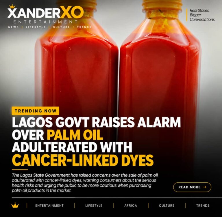 LAGOS GOVT RAISES ALARM OVER PALM OIL ADULTERATED WITH CANCER-LINKED DYES