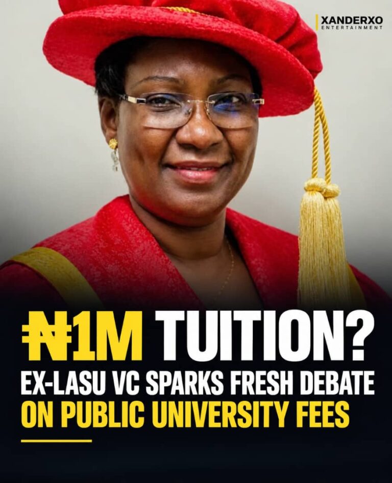 ₦1M TUITION DEBATE: EX-LASU VC IBIYEMI OLATUNJI-BELLO CALLS FOR HIGHER FEES TO SUSTAIN PUBLIC UNIVERSITIES