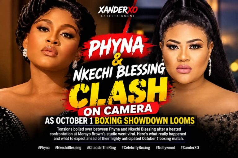 PHYNА & NKECHI BLESSING CLASH ON CAMERA AS OCTOBER 1 BOXING SHOWDOWN LOOMS