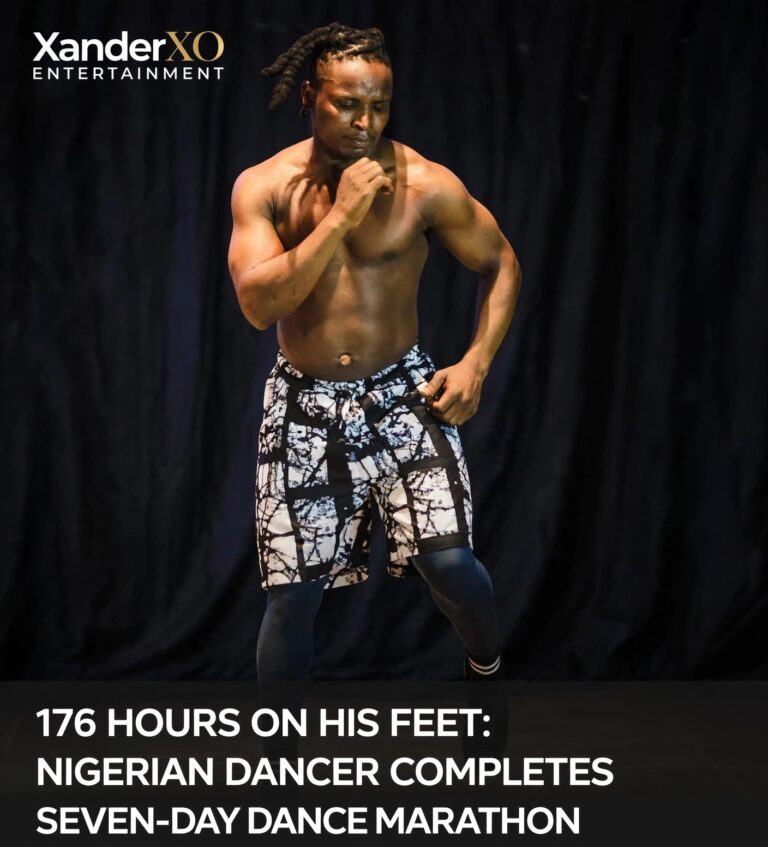 176 HOURS OF DANCE: NIGERIAN DANCER COMPLETES SEVEN-DAY GUINNESS WORLD RECORD ATTEMPT