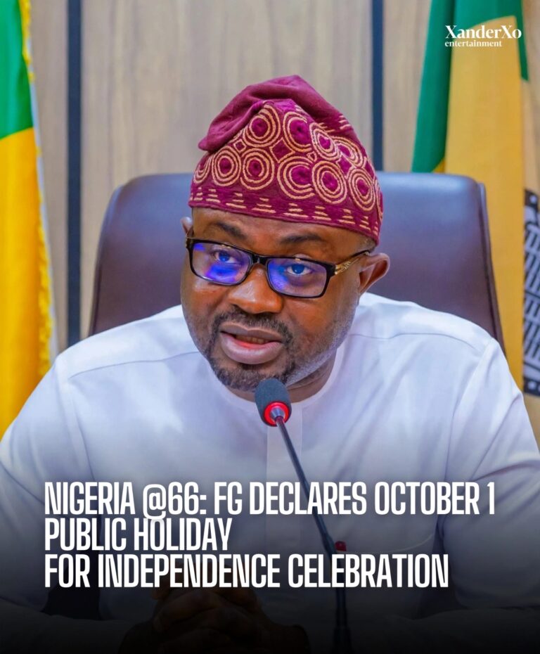 NIGERIA AT 66: FG DECLARES THURSDAY, OCTOBER 1, PUBLIC HOLIDAY FOR INDEPENDENCE ANNIVERSARY