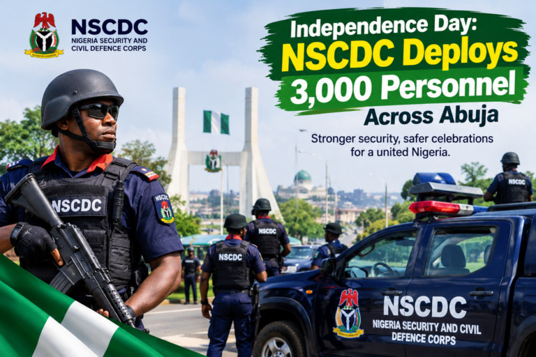 Independence Day: NSCDC Deploys 3,000 Personnel Across Abuja