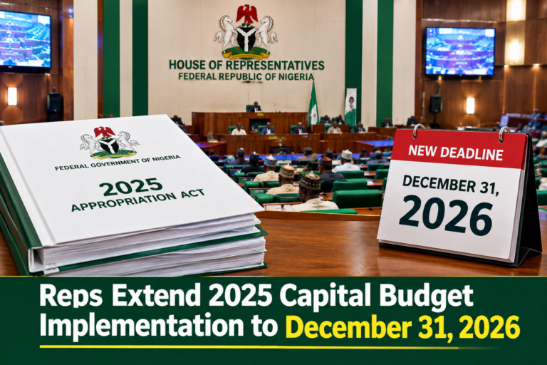 Reps Extend 2025 Capital Budget Implementation to December 31, 2026