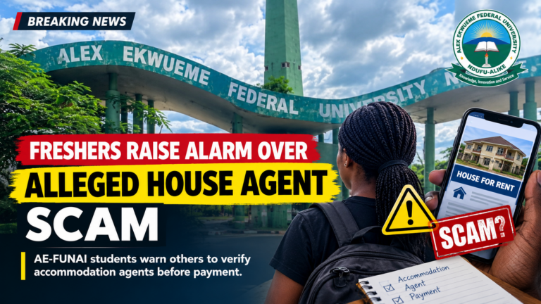 Fresh Students Raise Alarm Over Alleged House Agent Scam Around AE-FUNAI