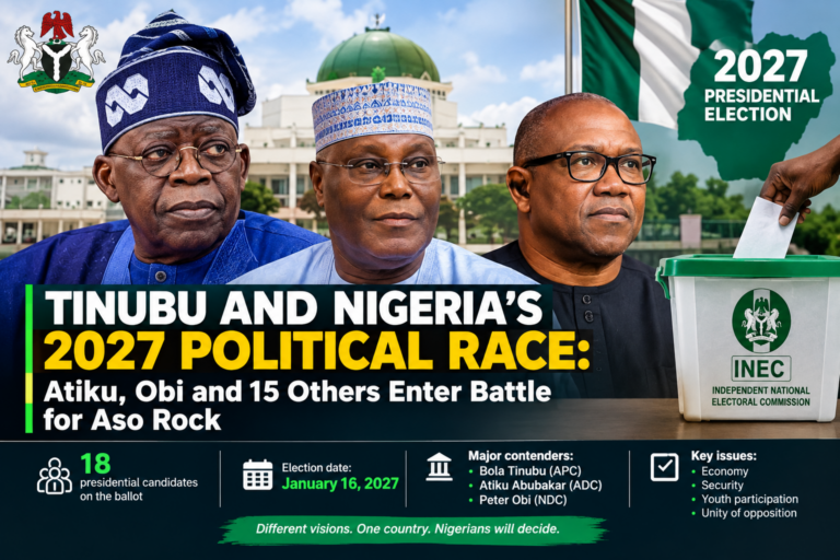 Tinubu and Nigeria’s 2027 Political Race: The Battle for Aso Rock Takes Shape
