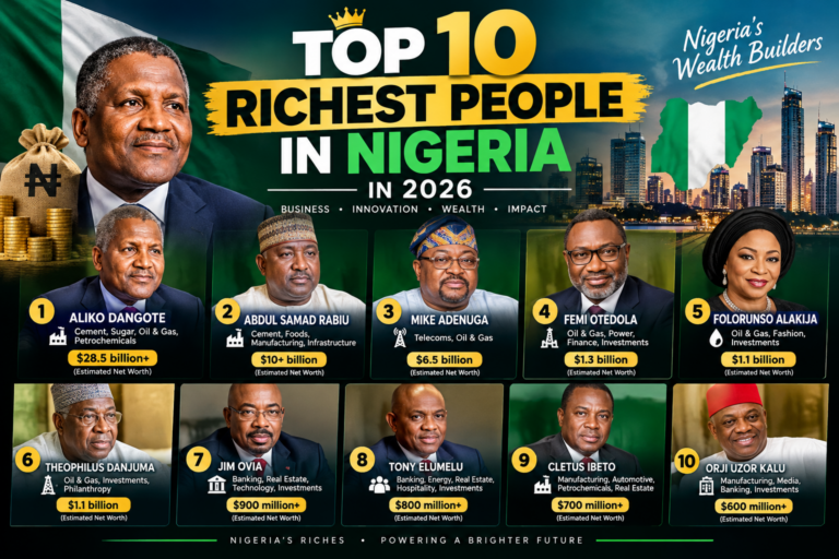 Top 10 Richest People in Nigeria in 2026