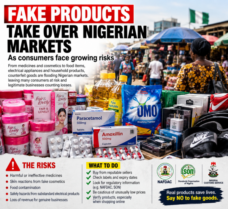 Fake Products Take Over Nigerian Markets as Consumers Face Growing Risks