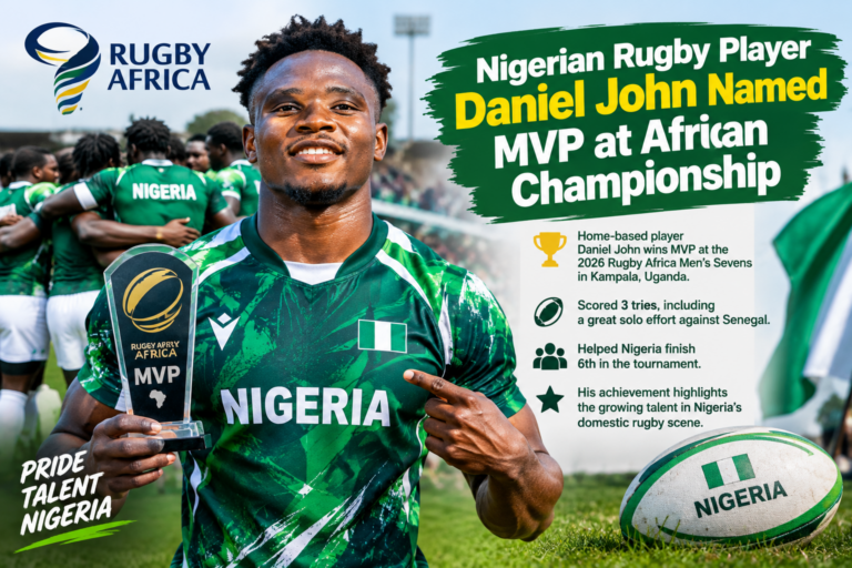 Nigerian Rugby Player Daniel John Named MVP at African Championship