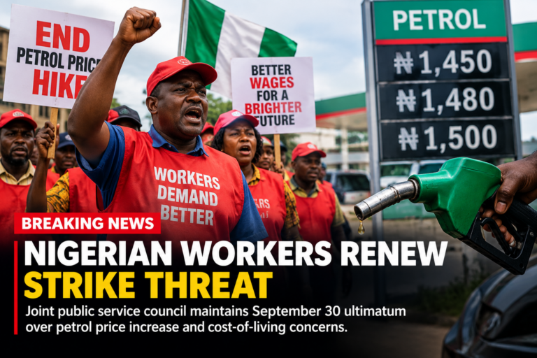 Nigerian Workers Renew Strike Threat as Petrol Prices Fuel Cost-of-Living Concerns