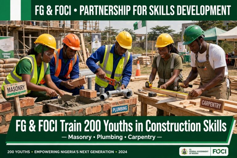 FG, FOCI Train 200 Nigerian Youths in Construction Skills