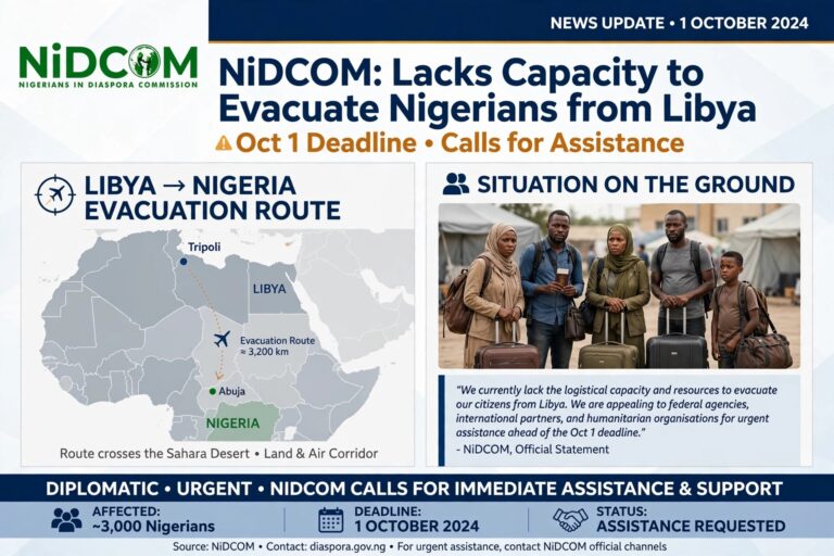 NiDCOM Says It Lacks Capacity to Evacuate Nigerians Seeking to Leave Libya