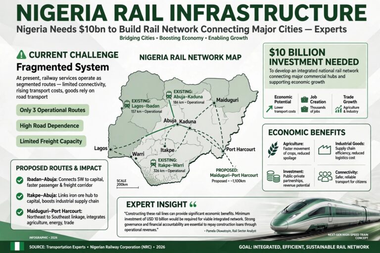 Nigeria Needs $10bn to Build Rail Network Connecting Major Cities — Experts