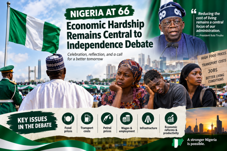 Nigeria at 66: Economic Hardship Remains Central to Independence Debate