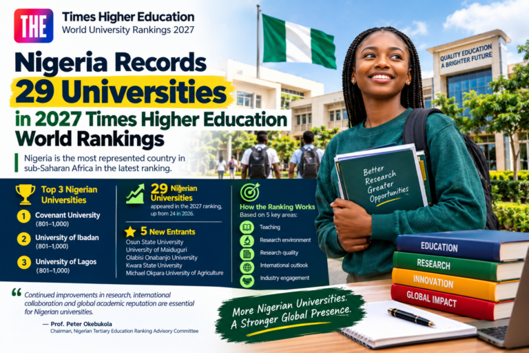 Nigeria Records 29 Universities in 2027 Times Higher Education World Rankings